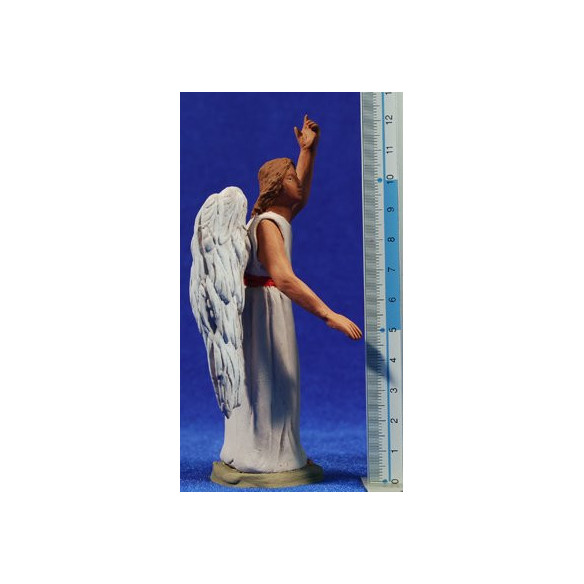 Annunciation catalan 12 cm clay painted Delgado