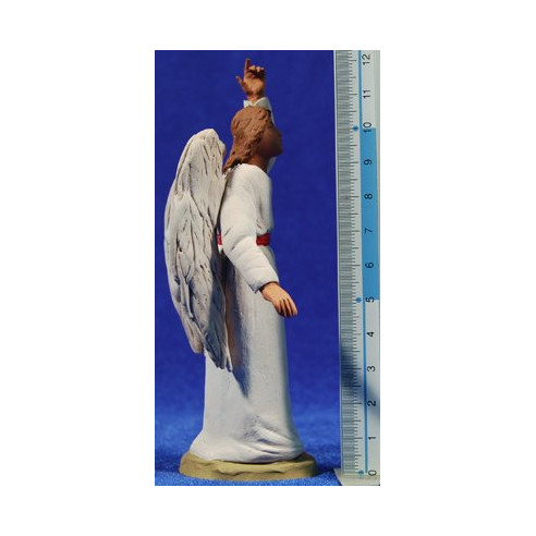 Annunciation hebrew 12 cm clay painted Delgado