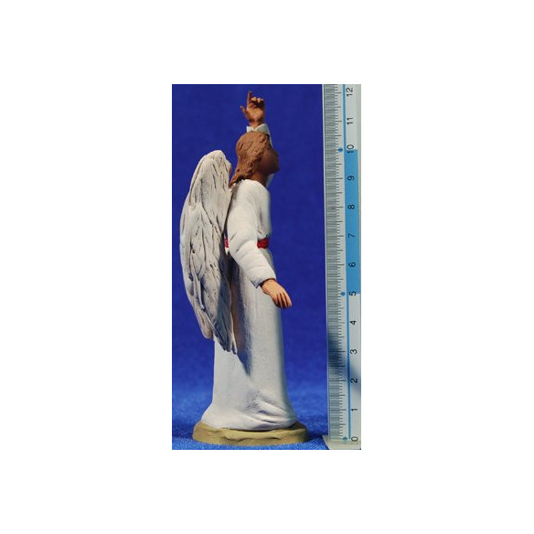Annunciation hebrew 12 cm clay painted Delgado