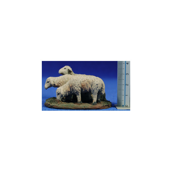 Lamb group of four 9 cm resin Montserrat Ribes
