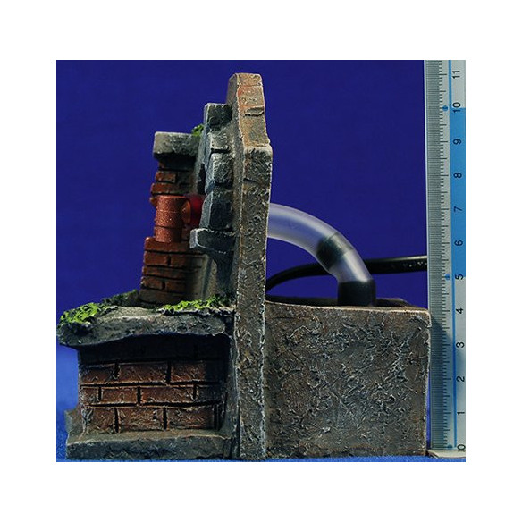 Fountain 9x11x11 cm resin