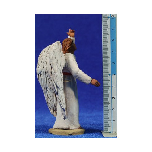 Annunciazione catalano 8 cm terracotta dipinte Delgado