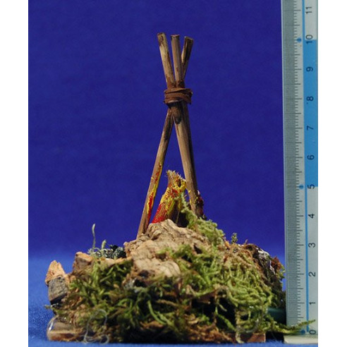 Falò (220V) 10x7,5x11 cm resina