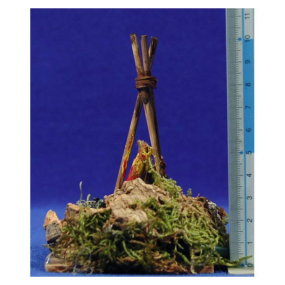 Falò (220V) 10x7,5x11 cm resina