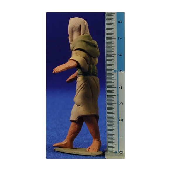 Anunciata hebrea 8 cm barro pintado Delgado