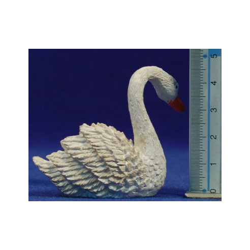 Cigne nedant 10 cm resina
