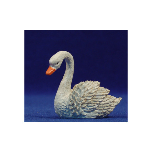 Cisne nadando 10 cm resina