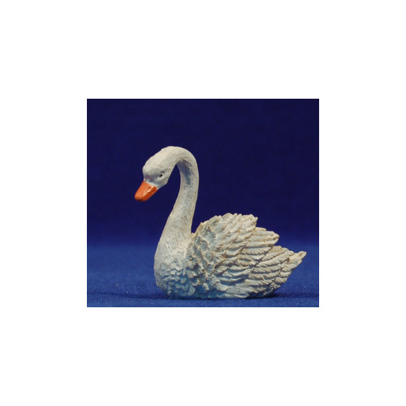 Cisne nadando 10 cm resina