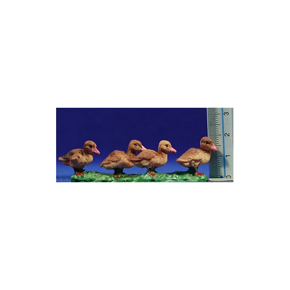 Pollets ànec 10 cm resina