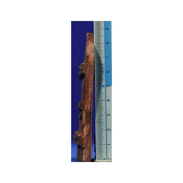Round door wood imitation 9 cm resin
