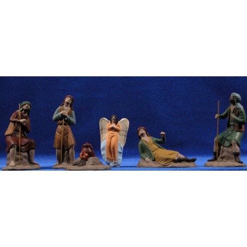Annunciazione M2 11 cm terracotta dipinte