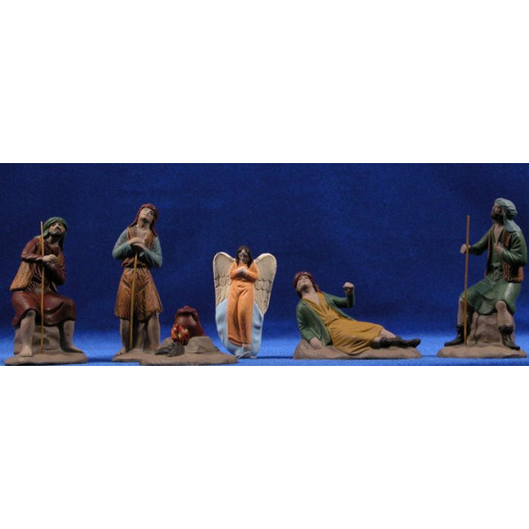 Annunciazione M2 11 cm terracotta dipinte