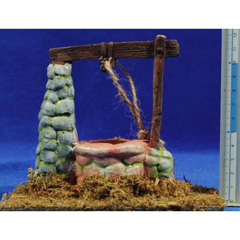 Pozo 15x8x11 cm resina