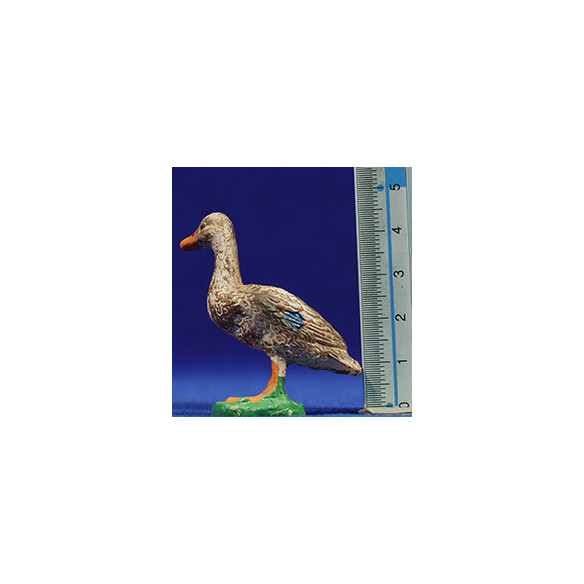 Pato marron 10 cm resina