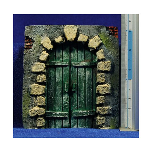 Round door 11 cm resin