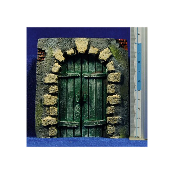 Round door 11 cm resin