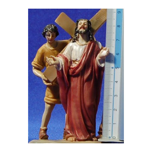 Via Crucis 9 cm in resina