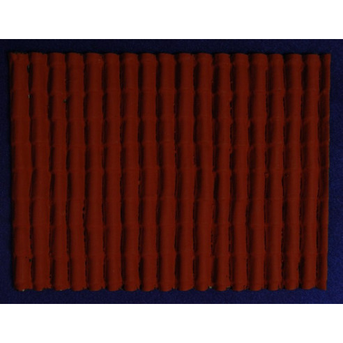 Tejado 16x12 de tejas 1 cm plástico