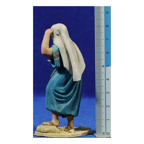 Anunciata 8 cm barro pintado De Francesco