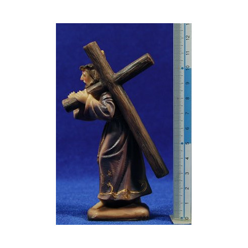 Jesús amb la creu Natzaré 11 cm resina