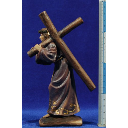 Jesús amb la creu Natzaré 18 cm resina