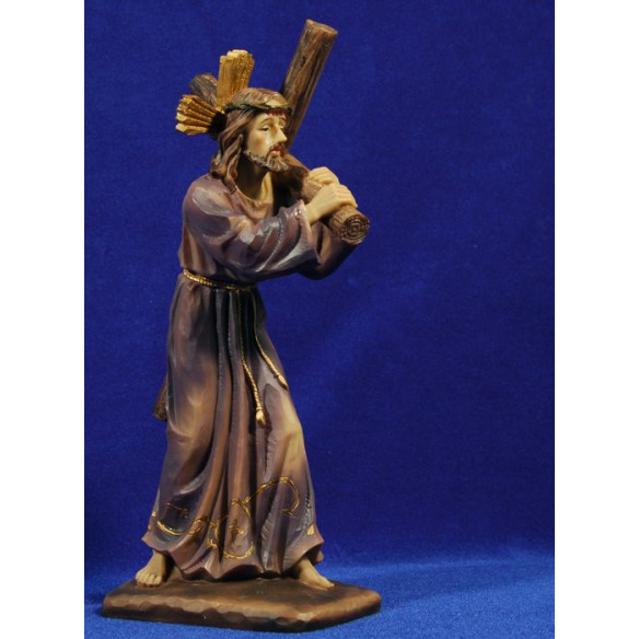 Gesù con la Croce Nazzareno 28 cm resina