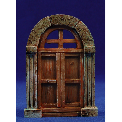 Round door 9,5 cm resin
