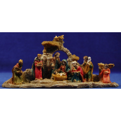 Grtoup nativity, kings and shepherd M1 4 cm Resin