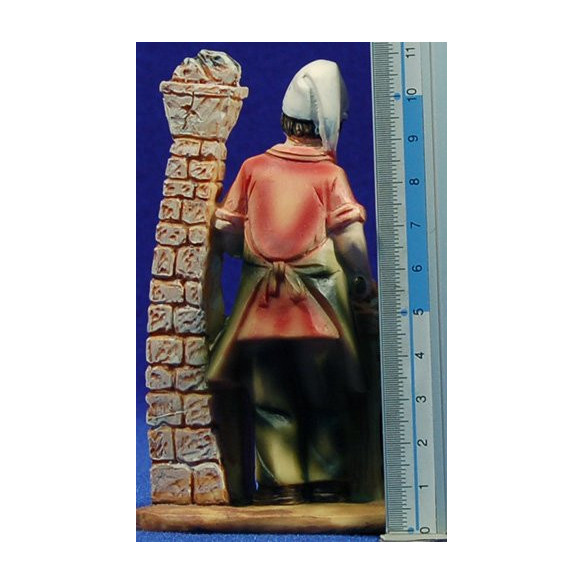 Gruppo di 4 pastori variati mestiere 10 cm resina
