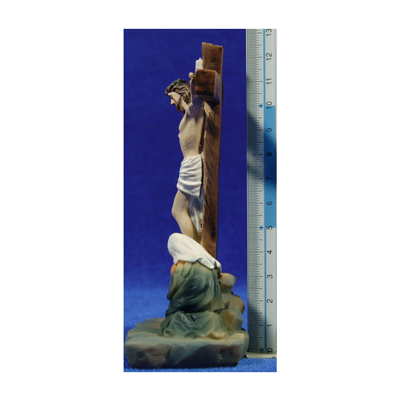 Crucificción con ladrones 9 cm resina