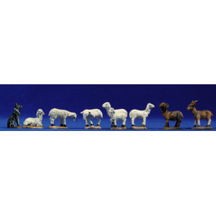 Gruppo pecore 7-8 cm resina