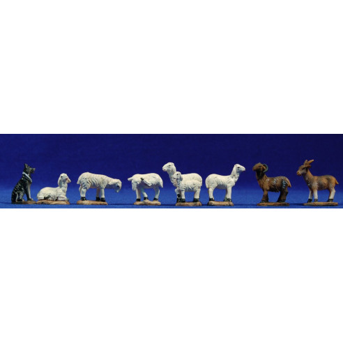 Group of sheeps 7-8  cm resin