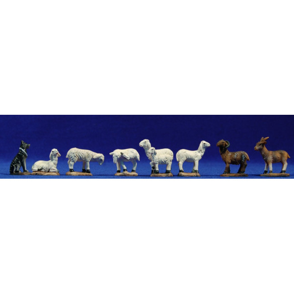 Group of sheeps 7-8  cm resin