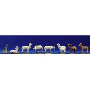 Grup xais cabres i gos 9-10 cm resina