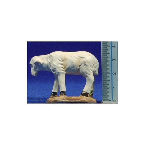 Grupo corderos cabras y perro 9-10 cm resina
