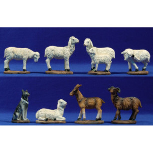 Group of sheeps 18-20 cm resin