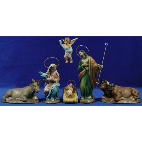 Nativity 18 cm clay painted Figuralia