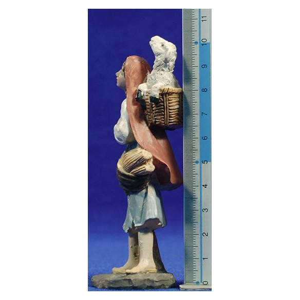 Gruppo di 10 pastori variati 10 cm  resina