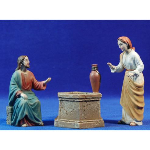 Jesús i la Samaritana 12 cm resina