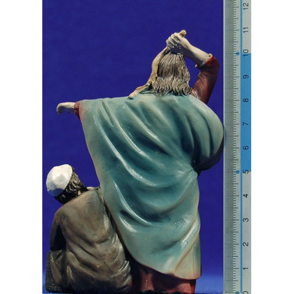 Jesus and the merchands of the temple 10 cm resin