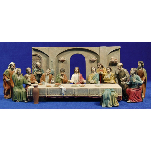 Santa cena 10 cm resina