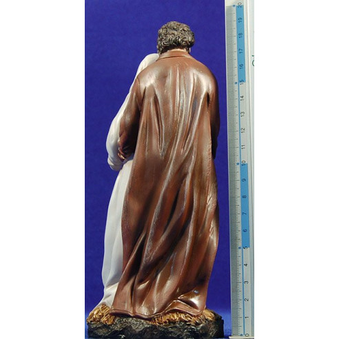 San Giuseppe e la Vergine in cinta in piedi 18 cm resina