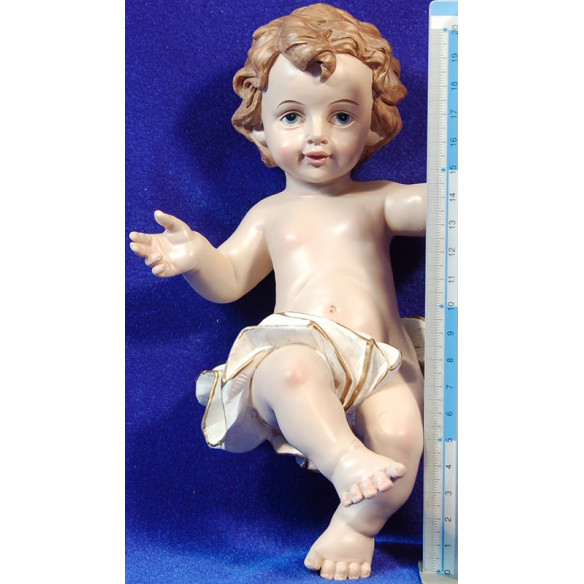 Niño Jesús mida real 22 cm resina