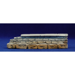 Muretto pietra viva 17x4 cm resina