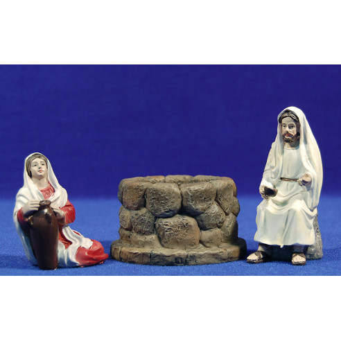 Jesús y la Samaritana 10 cm resina