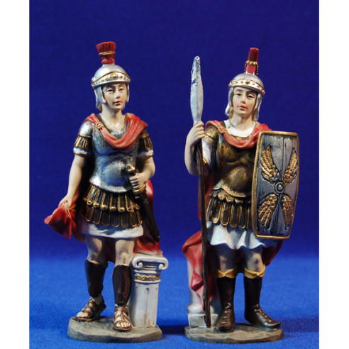 Pareja soldados romanos 14 cm resina