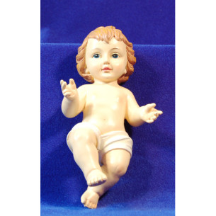 Niño Jesús mida real 18,7 cm resina