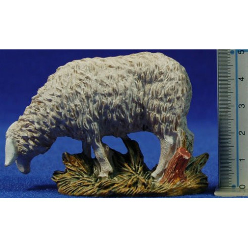 Pecora che bruca 12 cm resina Linea Martino Landi