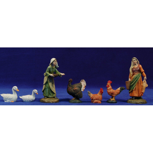 Women and animals 11 cm resin
