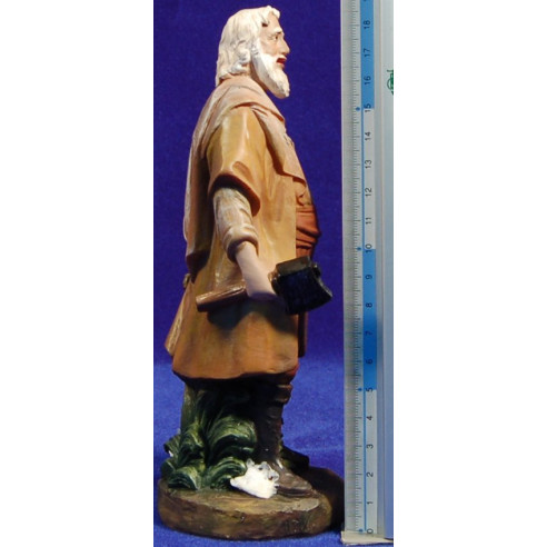 Gruppo falegnami con tavolo 17 cm resina